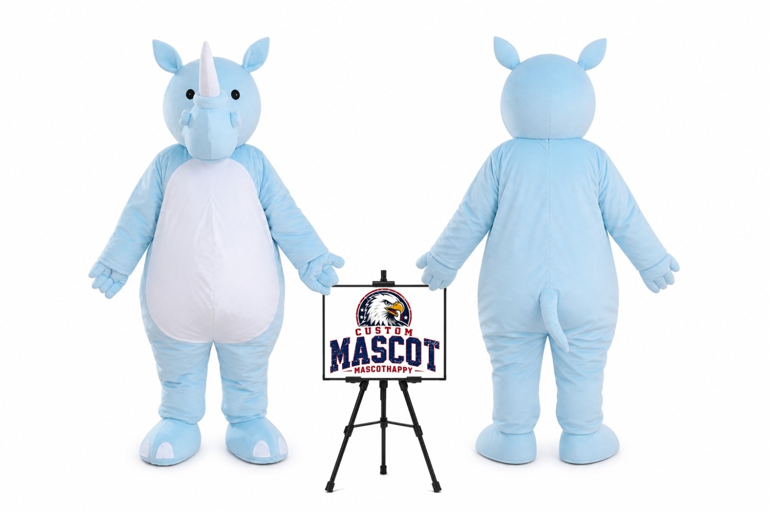 Cartoon Animal Rhino Mascot Costume Cartoon Animal Rhino Mascot Costume