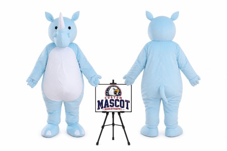 Cartoon Animal Rhino Mascot Costume