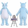 Cartoon Animal Rhino Mascot Costume